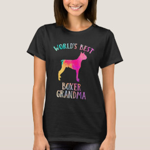 Boxer Dog Grandma Worldu2019s Best Boxer Grandma T-Shirt