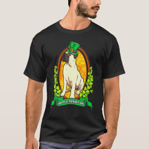 Boxer Dog Green St Patricks Day Leprechaun Costume T-Shirt