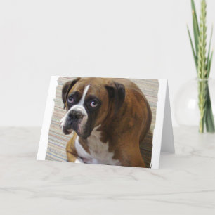 Boxer Dog Greeting Card
