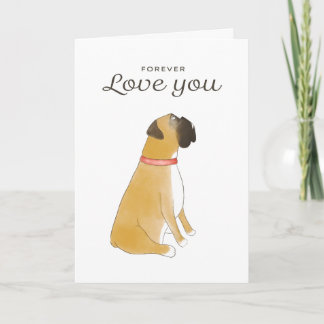 Boxer Dog Greeting Card | Boxer Lover Love Card