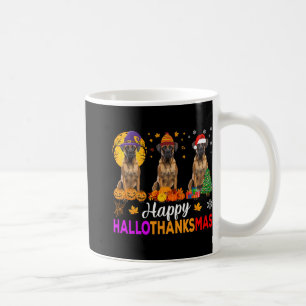 Boxer Dog Halloween Christmas Hallothanksmas Coffee Mug