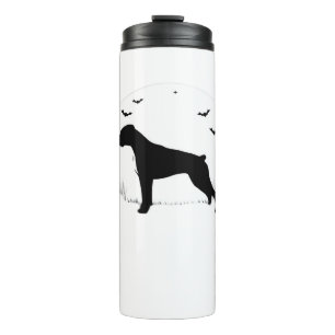 Boxer Dog – Halloween Moon Silhouette Classic T-Sh Thermal Tumbler