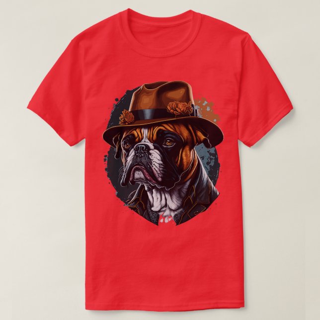Boxer dog head T-Shirt (Design Front)