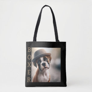 Boxer Dog in Style Tote Bag