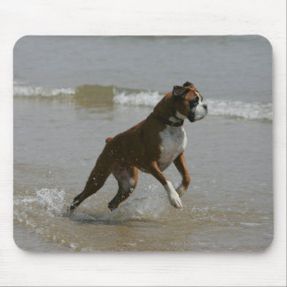 Boxer Dog in Water Mouse Pad