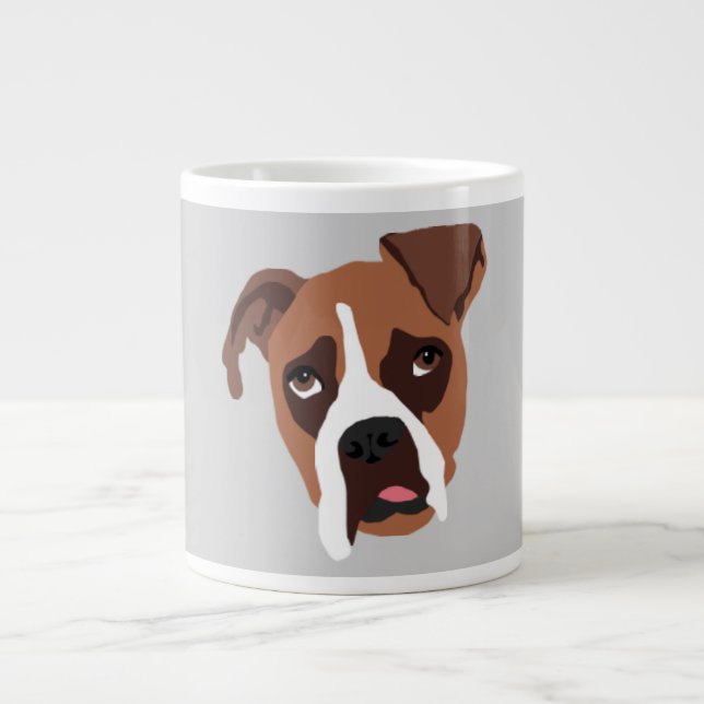 Boxer Dog Jumbo Mug (Front)