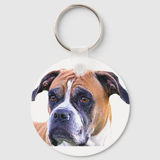Boxer dog key ring (Front)
