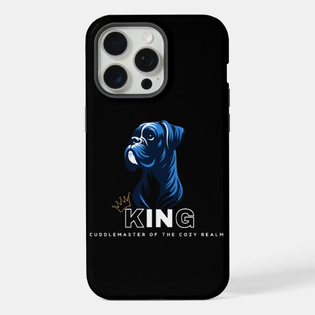Boxer Dog King Cuddle Master iPhone Case (Back)