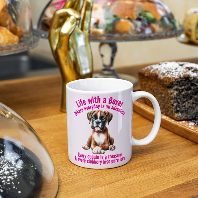 Boxer Dog Life Full of Adventures Coffee Mug (Creator Uploaded)