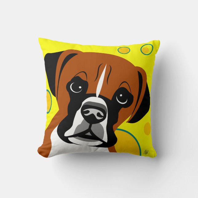 Boxer Dog Lover Pillows (Front)