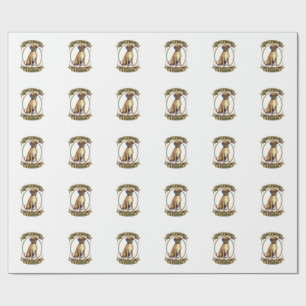 Boxer Dog Lover Shirt Vintage Engraving Funny Pet  Wrapping Paper