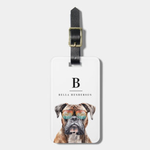 Boxer Dog Luggage Tags