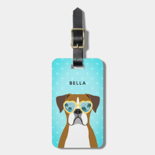 Boxer Dog Luggage Tags