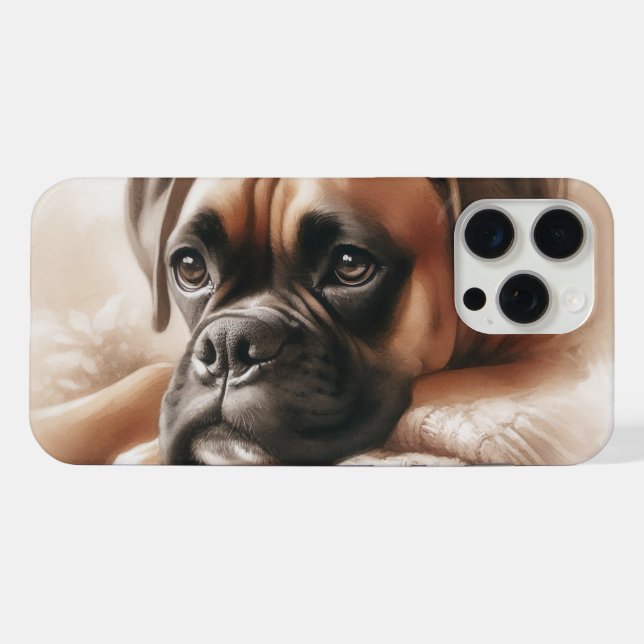 Boxer Dog: Master of Chill & Expert Snuggler  iPhone Case (Back Horizontal)