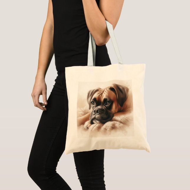 Boxer Dog: Master of Chill & Expert Snuggler Tote Bag (Front (Product))
