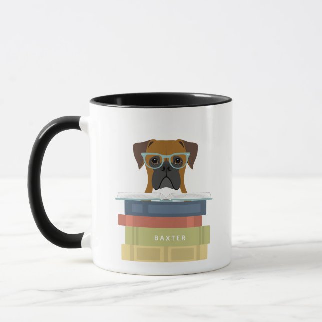 Boxer Dog Mugs (Left)