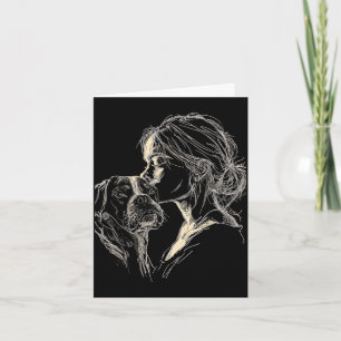 Boxer dog mum cute boxer dog lover mother's day card