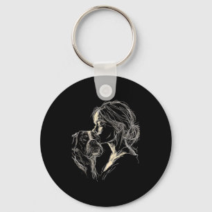 Boxer dog mum cute boxer dog lover mother's day key ring