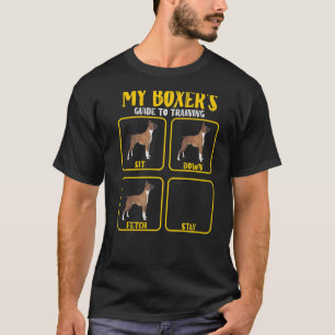 boxer dog mum dad training guide for boxer dogs T-Shirt