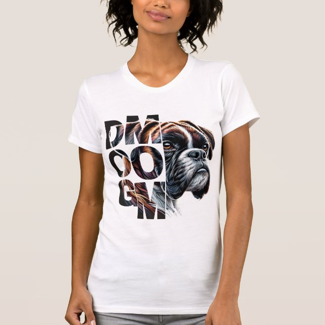 Boxer Dog Mum - Playful & Loyal Companion T-Shirt (Front)