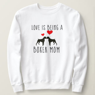 Boxer Dog Mum Shirts - Love is a Boxer Dog