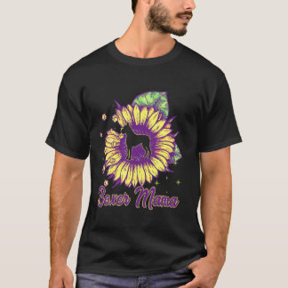 Boxer Dog Mum Tee Boxer Mama Sunflower