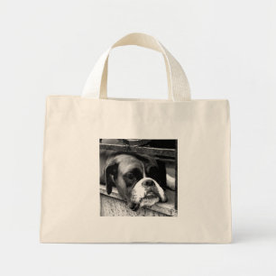 Boxer Dog On Windowsill bagttcn Mini Tote Bag