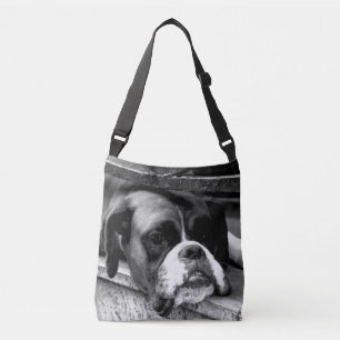 Boxer Dog On Windowsill cbbcnm Crossbody Bag