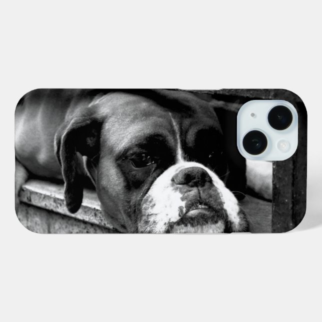 Boxer Dog On Windowsill iphcna Case-Mate iPhone Case (Back (Horizontal))