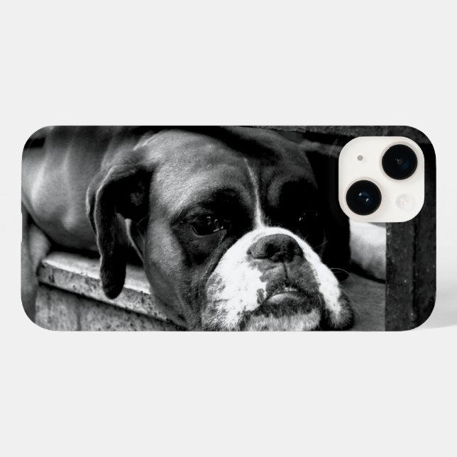 Boxer Dog On Windowsill iphcnm Case-Mate iPhone Case (Back (Horizontal))