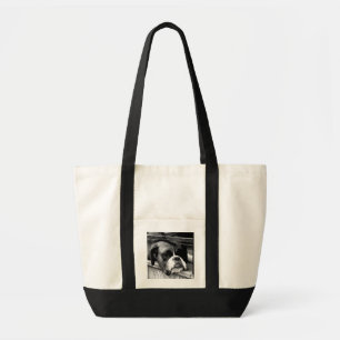 Boxer Dog On Windowsill itcn Tote Bag