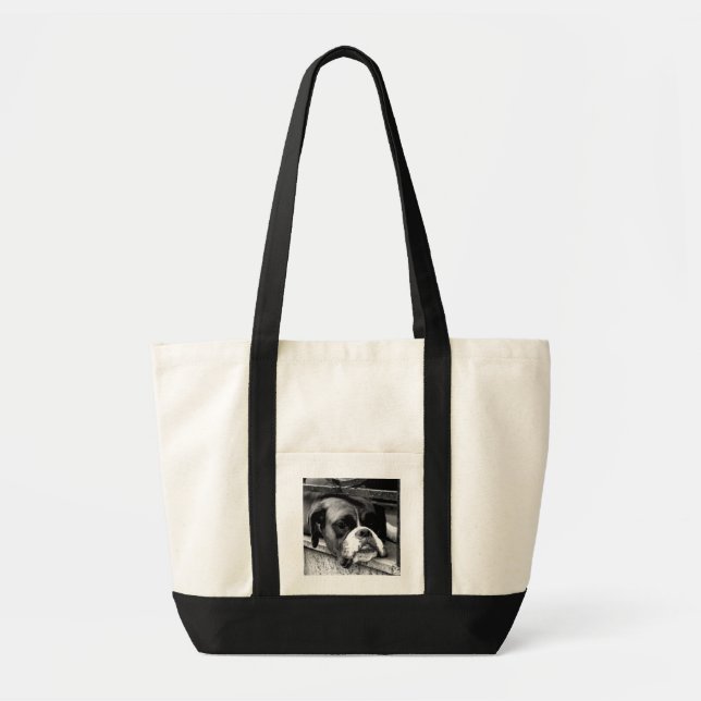 Boxer Dog On Windowsill itcna Tote Bag (Front)