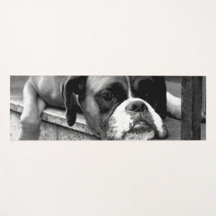 Boxer Dog On Windowsill ymm Yoga Mat