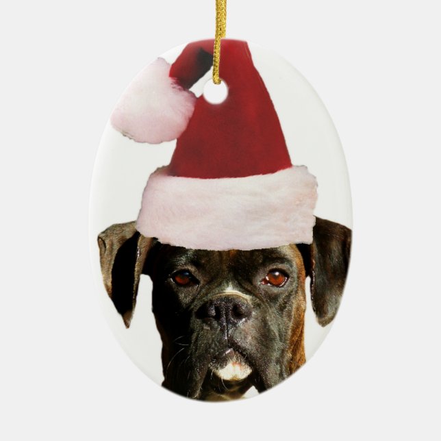 Boxer dog ornament (Front)
