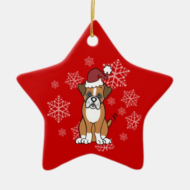 Boxer Dog Ornament (Front)