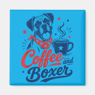 Boxer Dog Owner Mum Dad Pet Lover Men Women Coffee Magnet