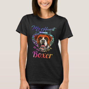 Boxer Dog Owner My Heart Is Held By The Paws Of A T-Shirt