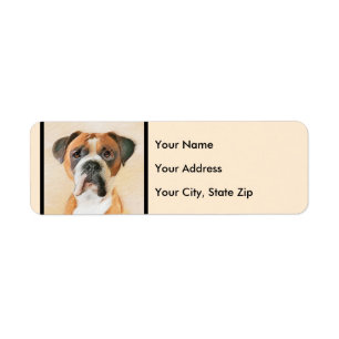 Boxer Dog Painting Uncropped Original Animal Art