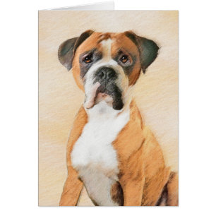 Boxer Dog Painting Uncropped Original Animal Art