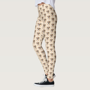 Boxer Dog Painting Uncropped Original Animal Art Leggings