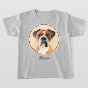 Boxer Dog Painting Uncropped Original Animal Art T-Shirt