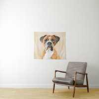 Boxer Dog Painting Uncropped Original Animal Art