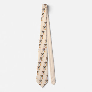 Boxer Dog Painting Uncropped Original Animal Art Tie