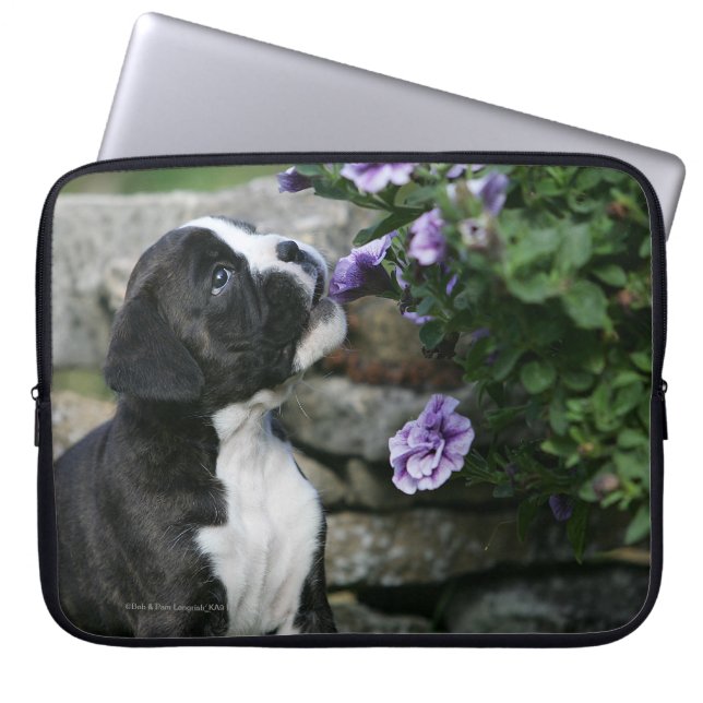 Boxer Dog Panting Laptop Sleeve (Front)