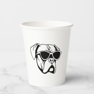 Boxer Dog Paper Cups