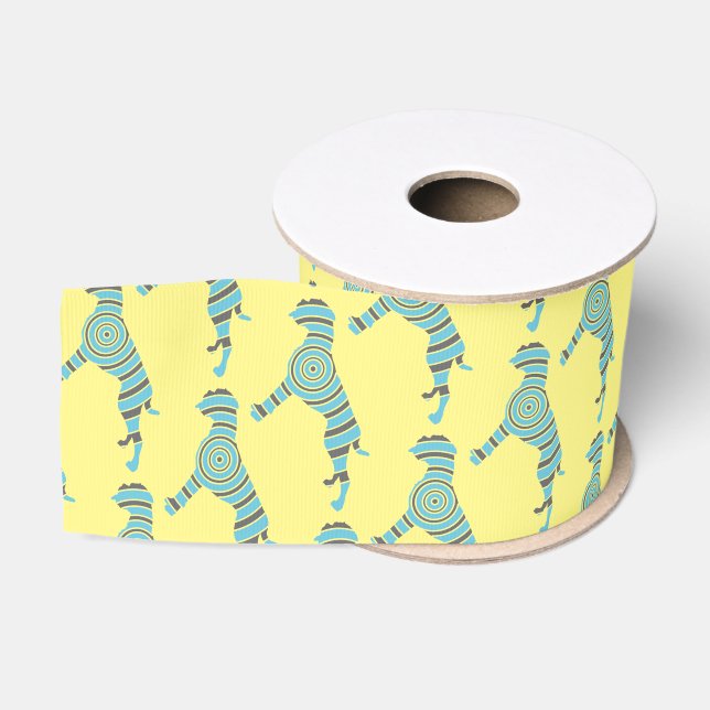 Boxer dog Pattern Grosgrain Ribbon (Spool)
