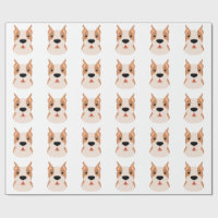 BOXER DOG PATTERN Wrapping Paper