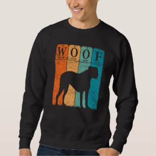 Boxer Dog Periodic Table Elements Dog Lover Woof P Sweatshirt
