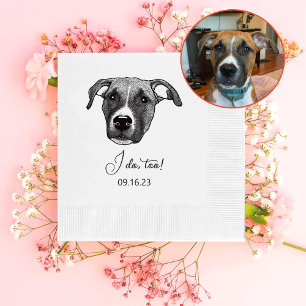 Boxer Dog Personalised I Do Too  Napkins