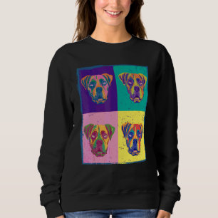 Boxer Dog Pet Animal Painting Graphic Sweatshirt